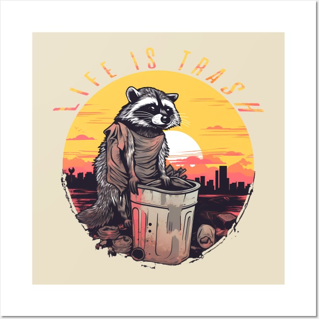 Trash panda, vintage Wall Art by NemfisArt